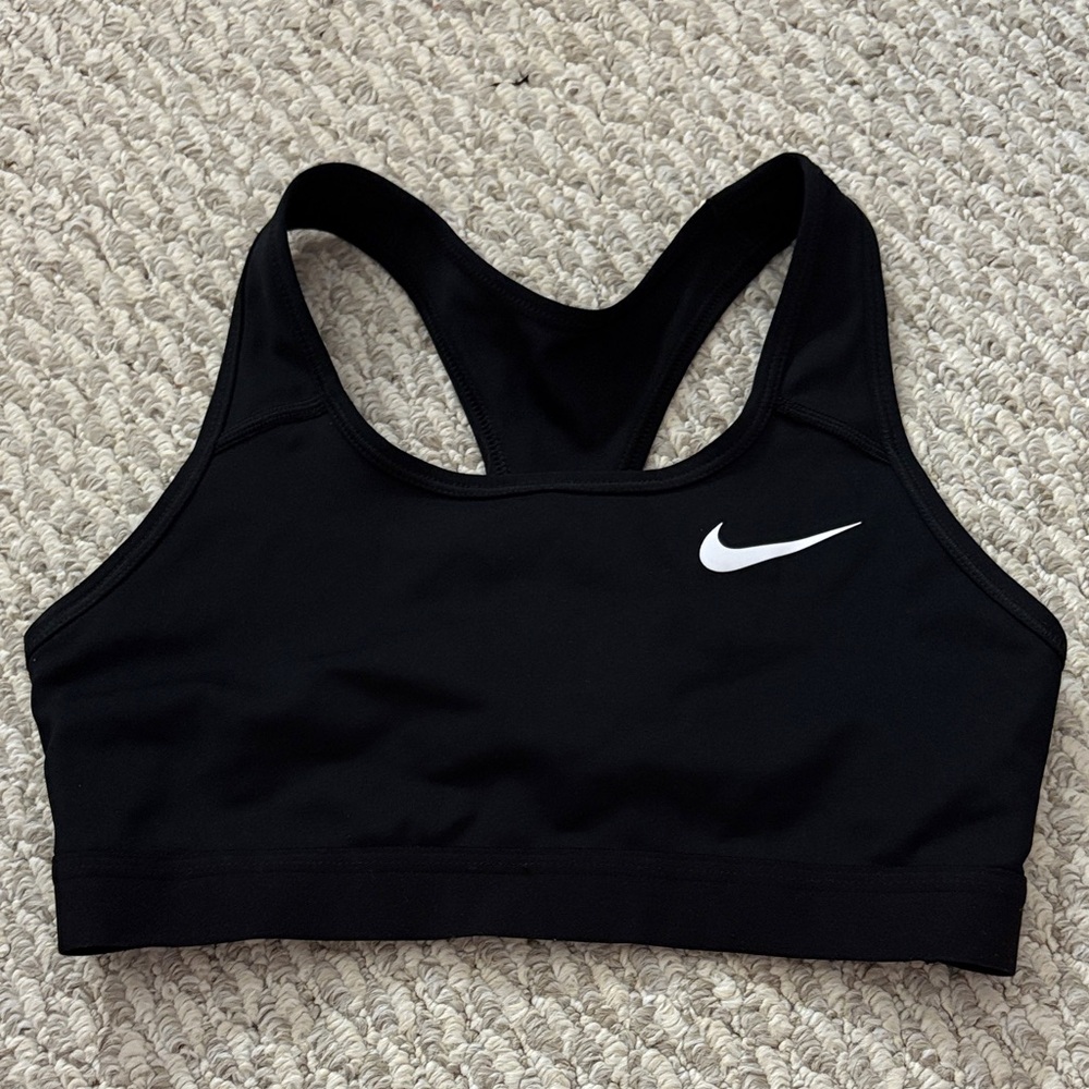 Nike cross back black sports bra